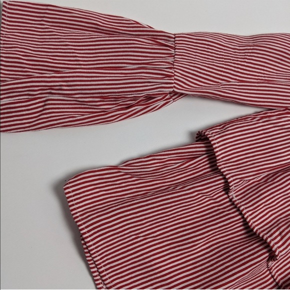 Zara Striped Tiered Top Small - Picture 5 of 7